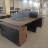 职员办公桌 四人办公桌 开放式屏风办公桌 D501-24四人办公位